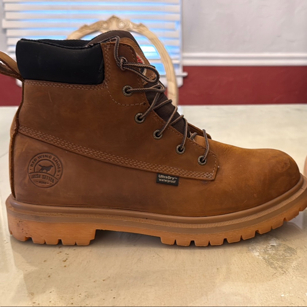 Irish Setter Brown and Black High-Top Boots with Rugged Sole BRAND NEW W/OUT TAG